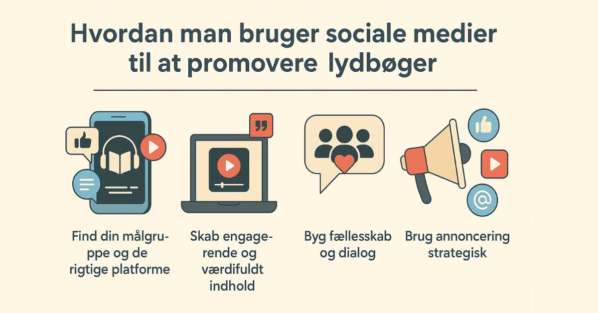 Hvordan man bruger sociale medier til at promovere lydbøger